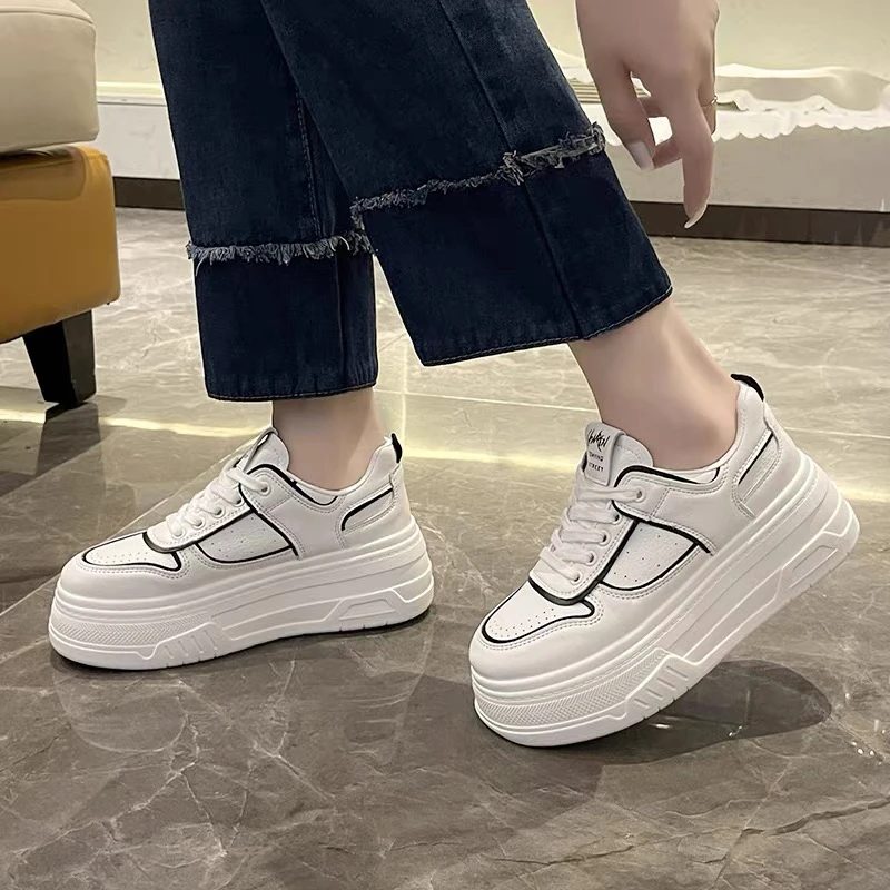 女鞋时尚百搭厚底休闲鞋