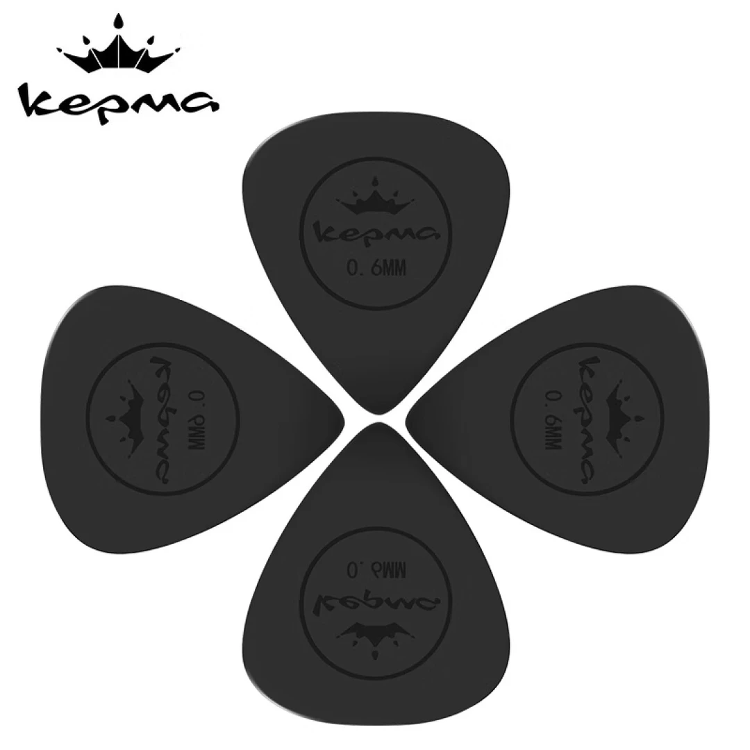 Kepma卡普马B1吉他拨片原装正品柔韧防滑卡马0.6毫米4片装黑色