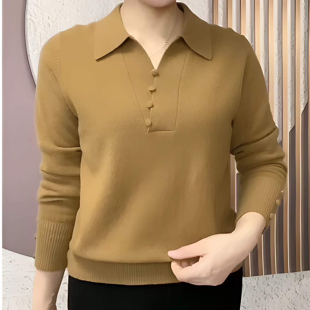 中年妈妈装弹力大码遮肉休闲毛衣秋季新款高档洋气减龄针织打底衫