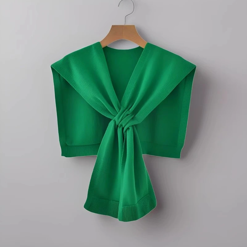 高能感网红针织新款高端小披肩洋气女外搭衬衫秋冬季毛线保暖搭肩