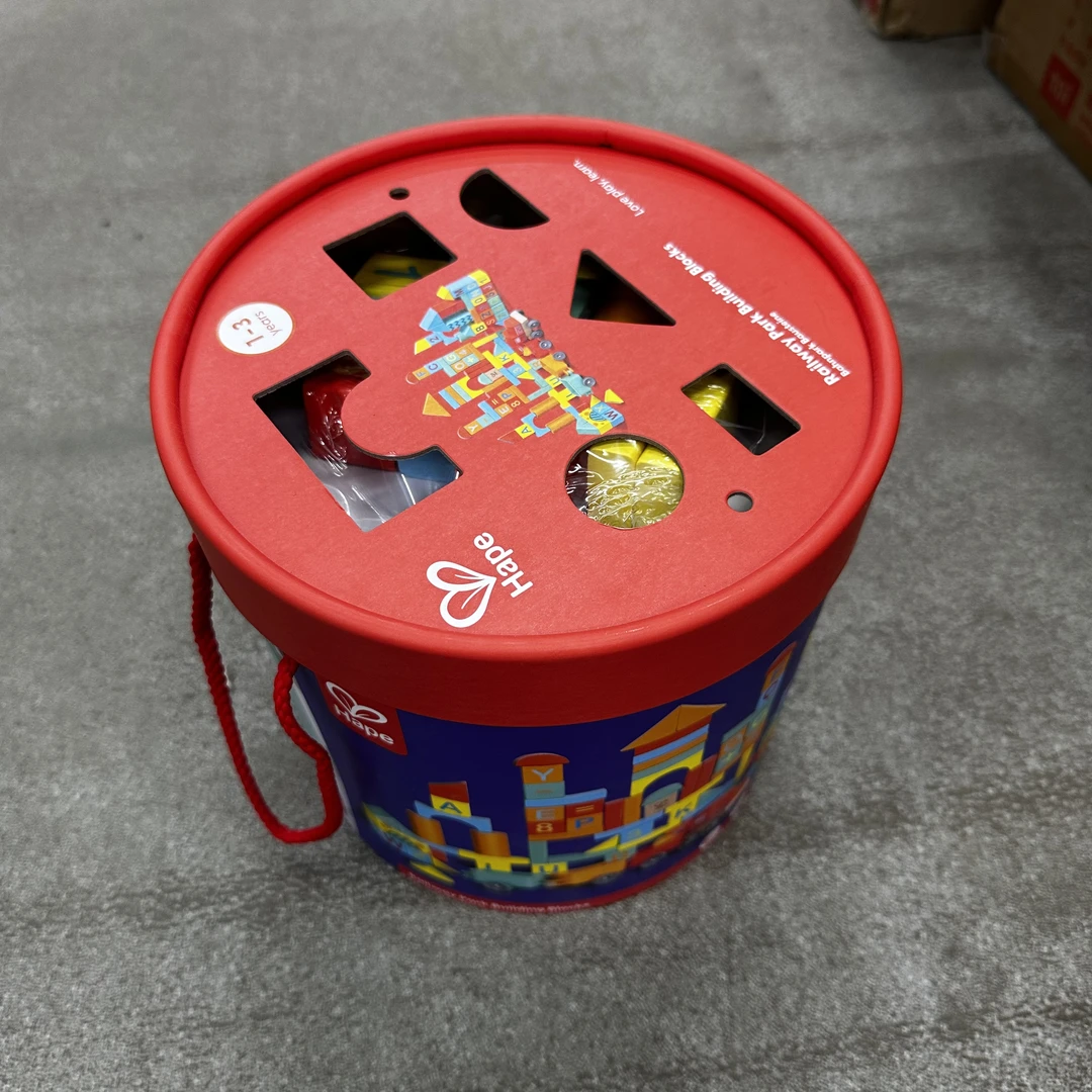 Hape 积木102粒小火车积木 科学实验 自播