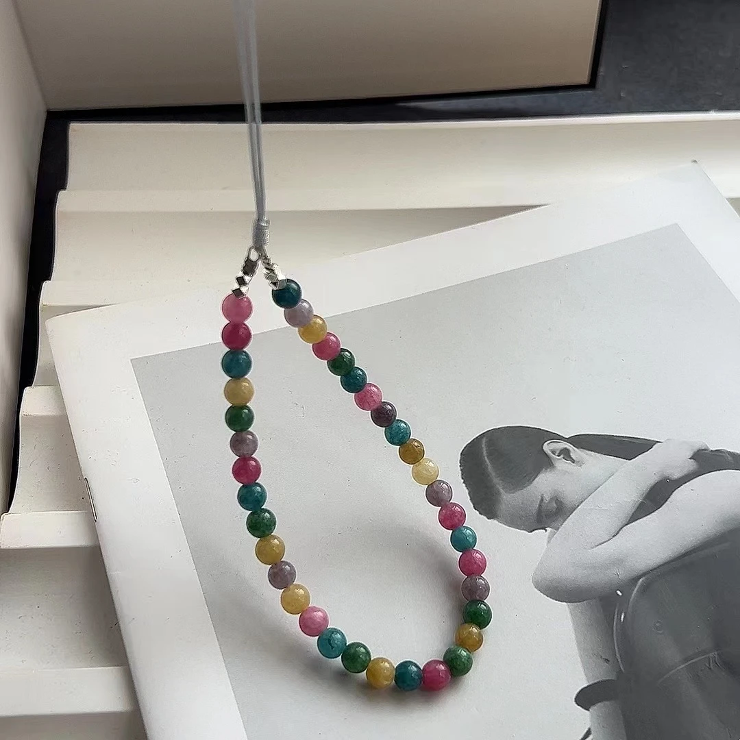 J160 碧小玺彩虹  原创设计手机链