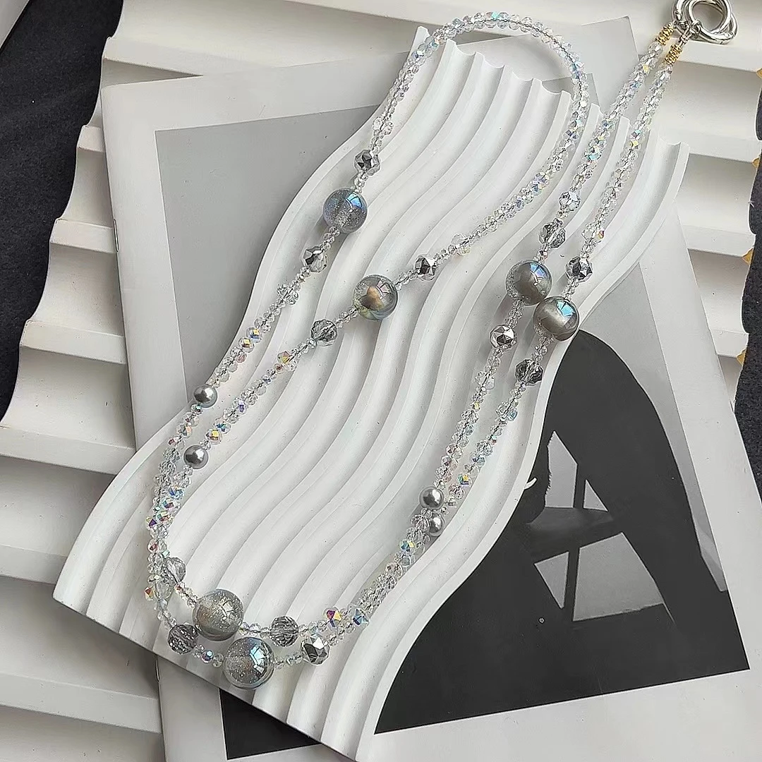 X23 银灰满天星 原创手机链 斜挎