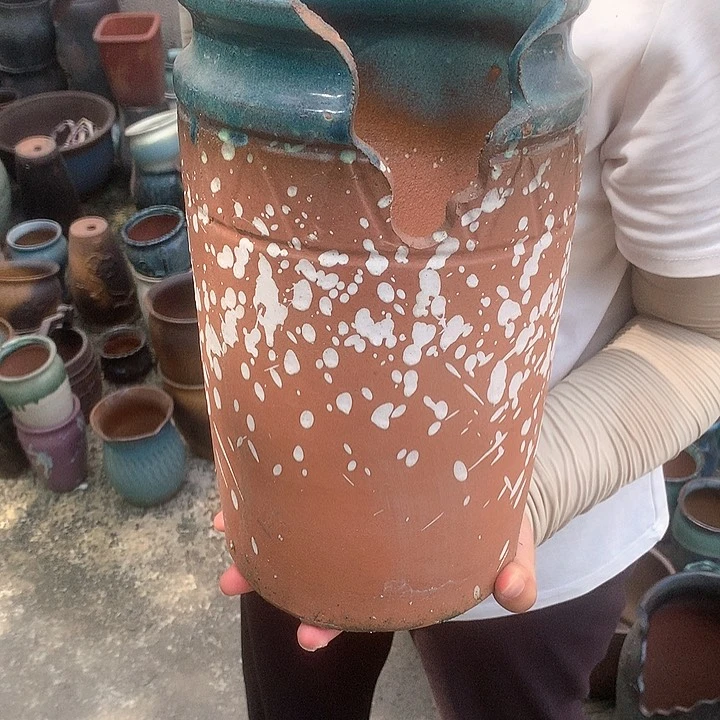 【闪购商品】紫砂花盆高度27口16 紫砂花盆