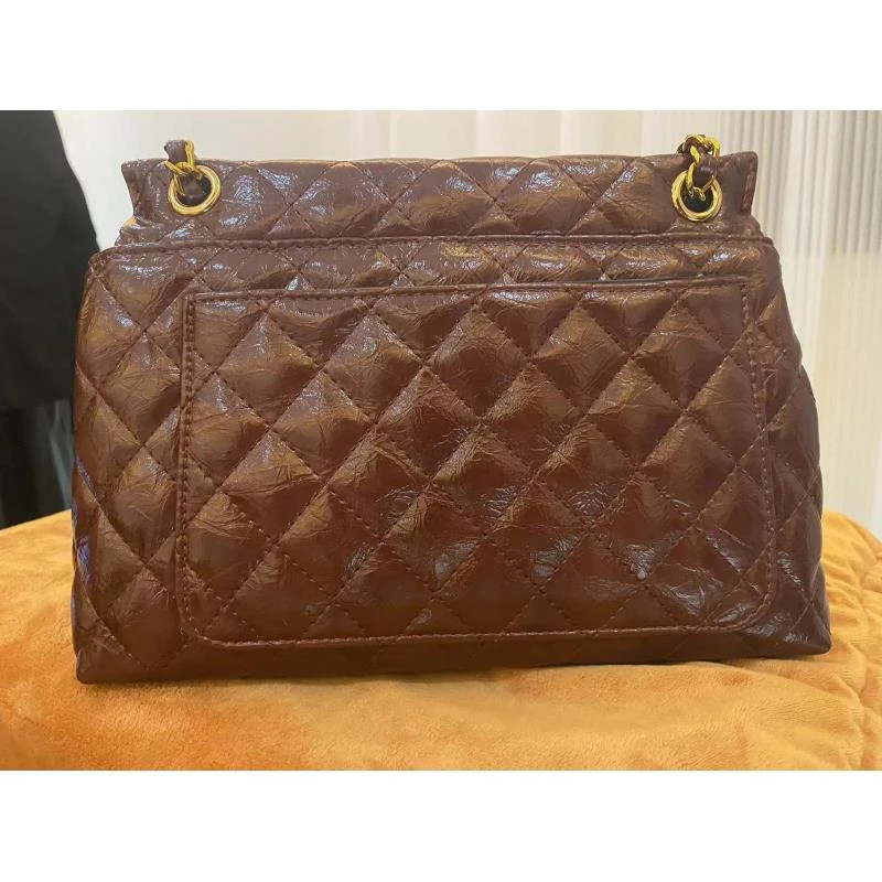 HIRMRIS手工真皮包550726-咖  菱格折盖阳