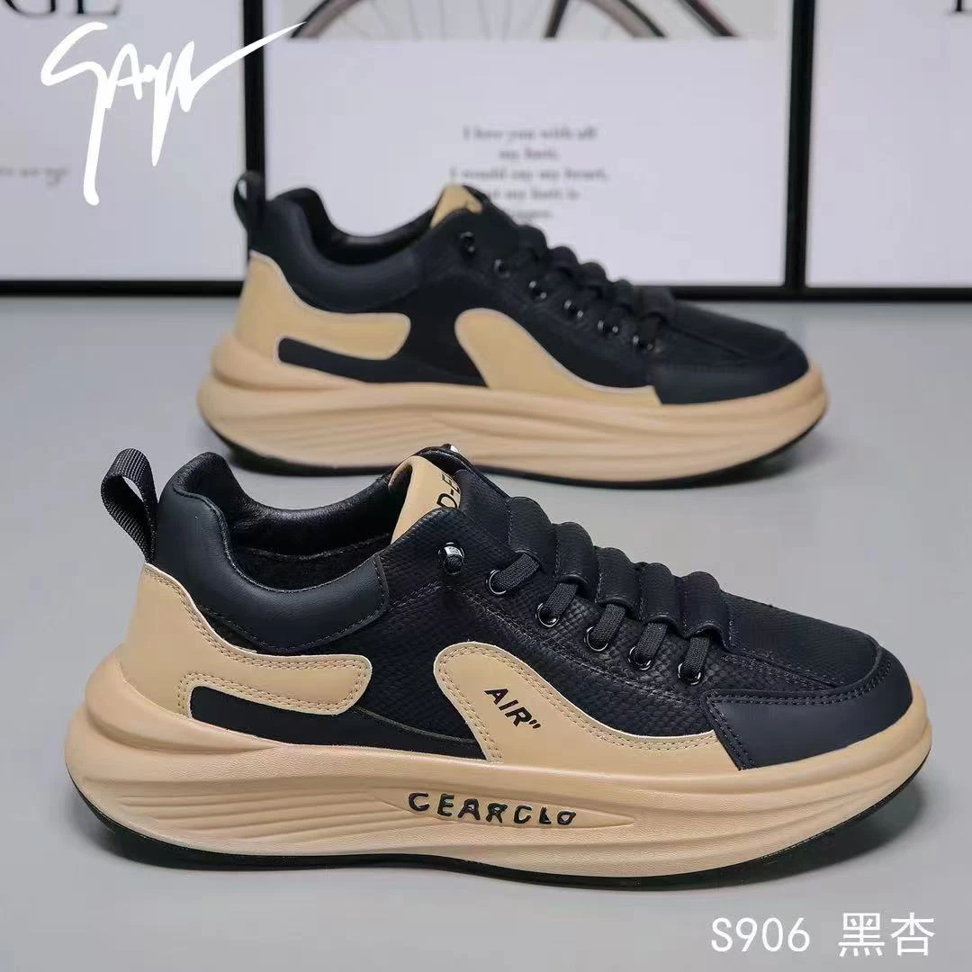 潮牌男鞋秋季2024新款增高休闲运动男士潮鞋厚底阿甘鞋 SLD S906