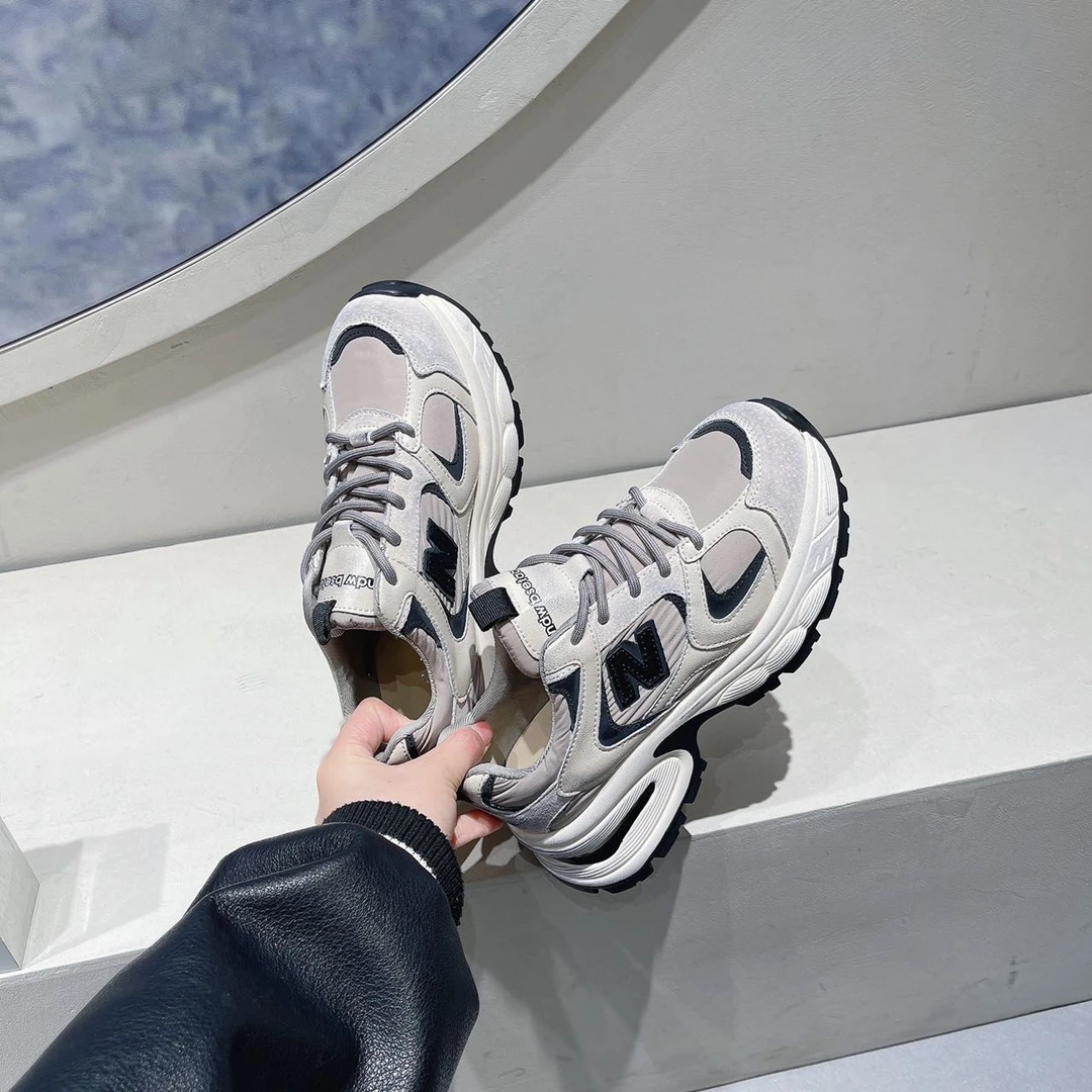 2024秋季脏脏鞋女小蛮腰显脚小增高老爹鞋百搭休闲鞋MLSY 21086