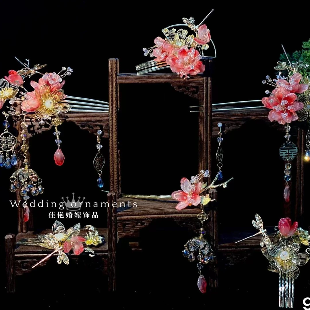 9074新款精致秀禾新娘头饰