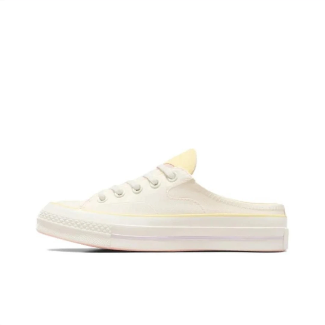 CONVERSE匡威官Chuck 70 Mule女一脚蹬半拖鞋小白鞋A10076