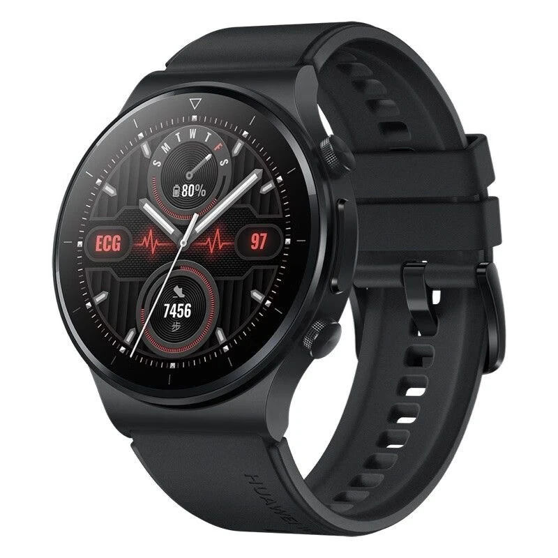 99新 Huawei/华为 WATCH GT2 PRO ECG版运动电话手表蓝宝石玻璃