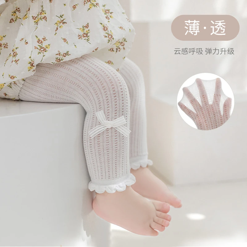 夏季网眼薄款儿童连裤袜宝宝婴儿打底裤女童裤袜女宝打底袜连体袜