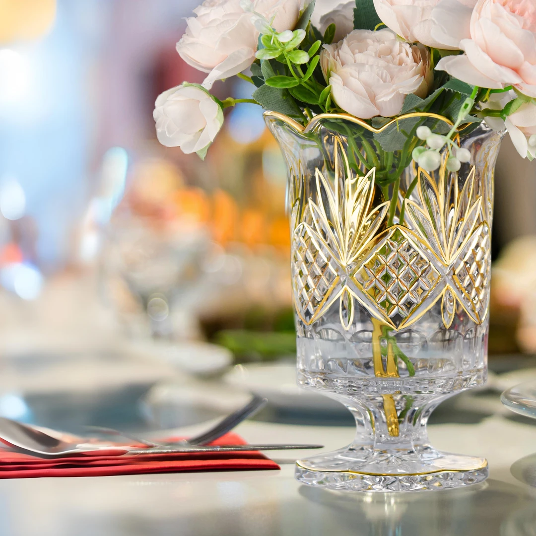 都柏林花瓶餐具收纳香薰烛台欧式风灯网红爆款描黄金筷子桶送礼