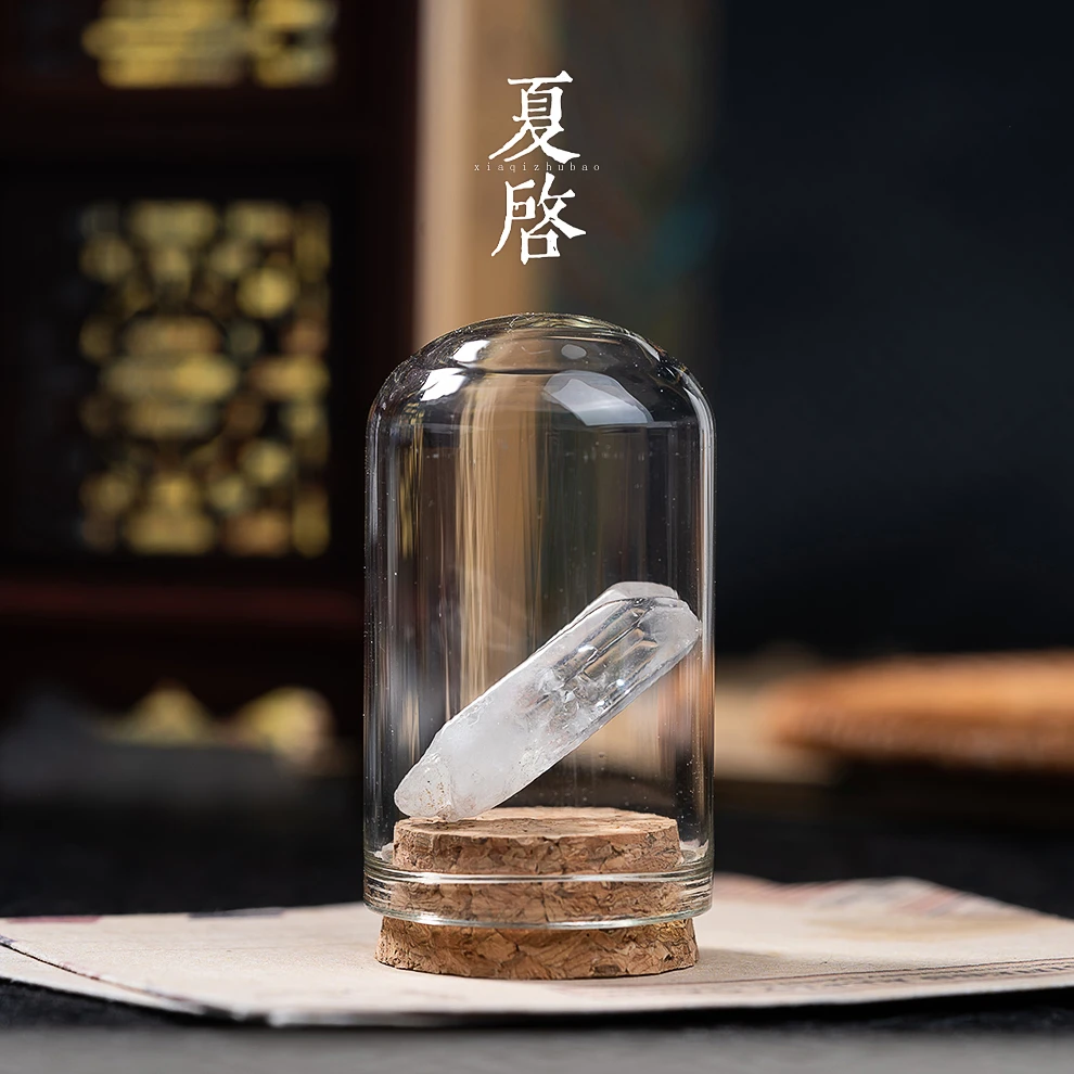 夏启珠宝天然白水晶柱原石客厅书房消磁摆件/多样式