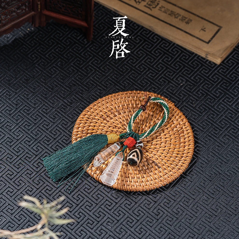 非金属吊坠 【步步高升】夏启家原创设计文昌塔文昌笔包挂精编挂件