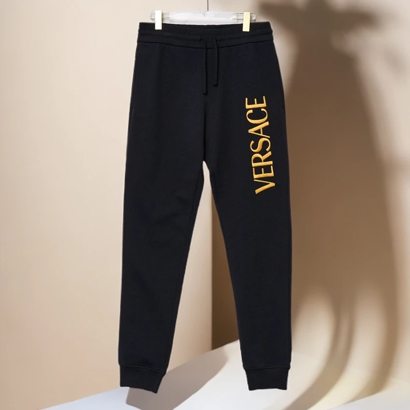 全新未使用 VERSACE/范思哲 金色刺绣卫裤/JIMI