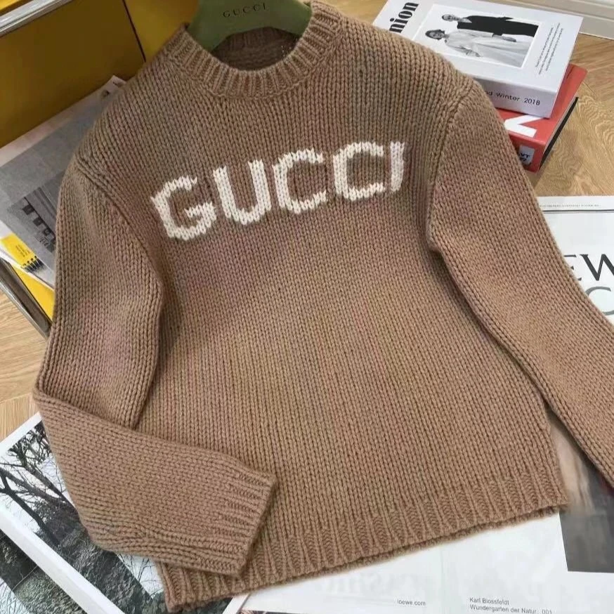 全新未使用 GUCCI/古驰 字母logo羊毛毛衣/JIMI