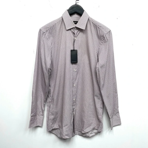 全新未使用 HugoBoss/雨果博斯 波点休闲翻领衬衫