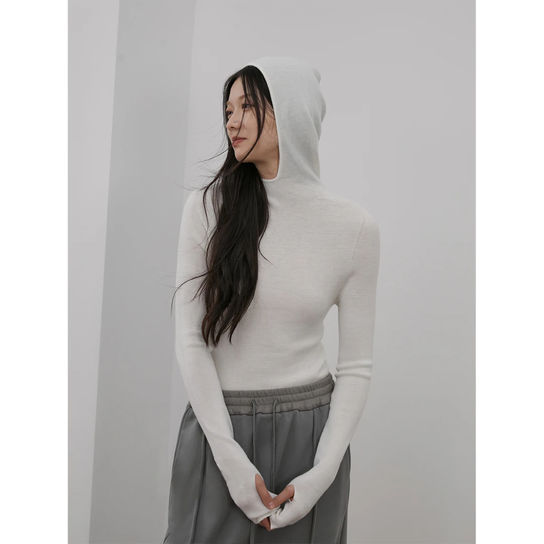 【一件直降】付智恩 温暖壁炉  扬子160s可机洗无缝羊毛打底针织衫