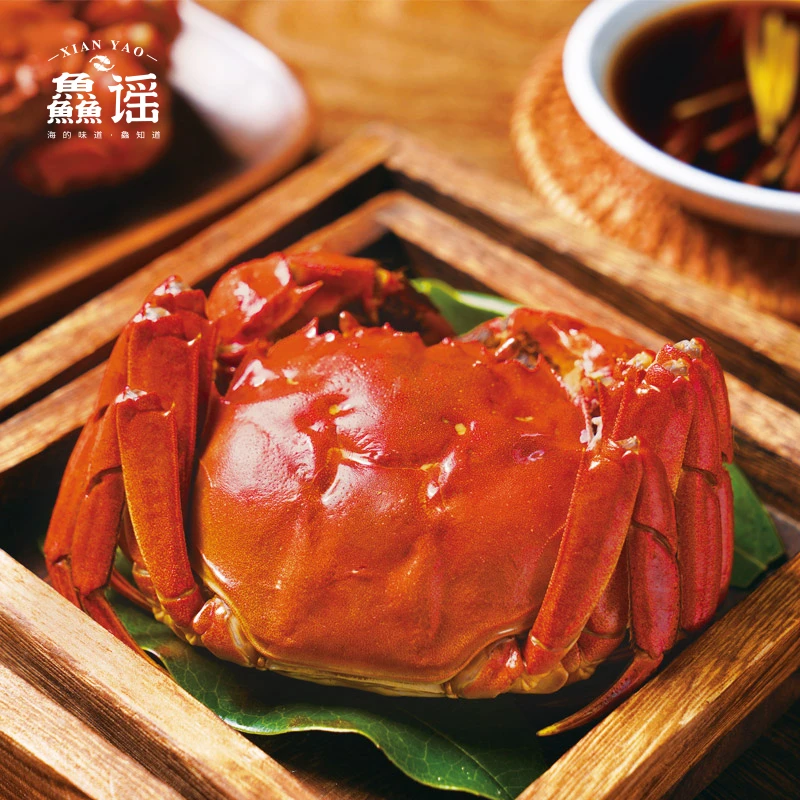 【爷爷家活蟹】鱻谣大闸蟹4.3-4.0两公3.3-3.0两母8只10只顺丰包邮