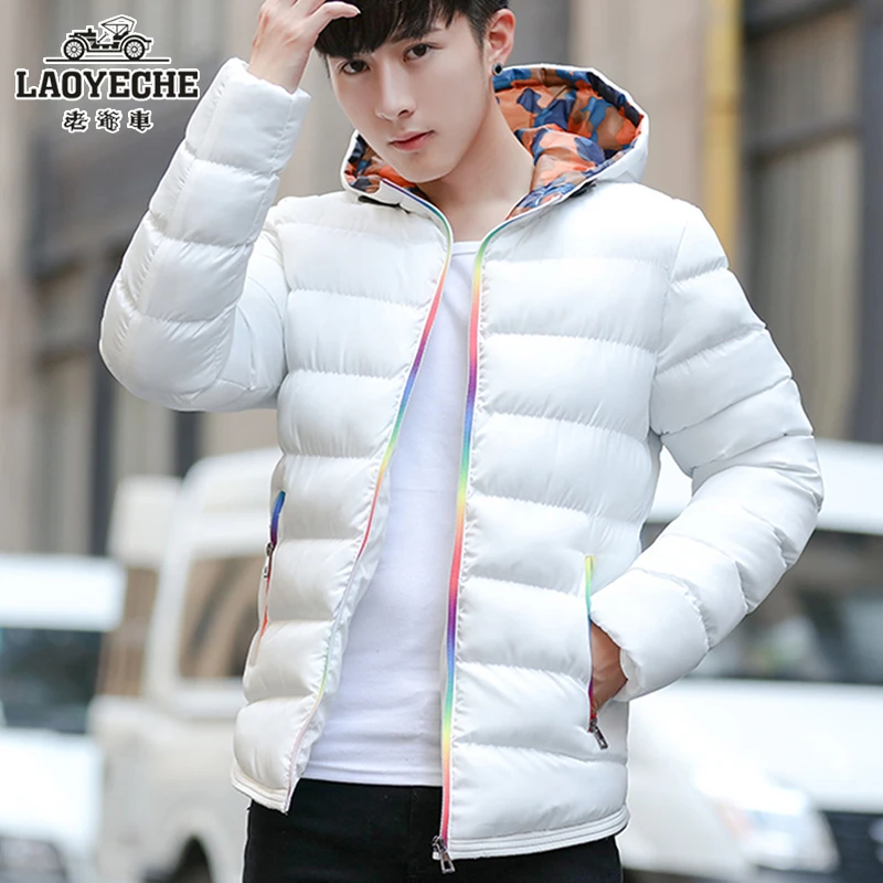 老爷车冬季加厚男士棉服男青年韩版潮流连帽棉衣抗寒保暖棉袄外套