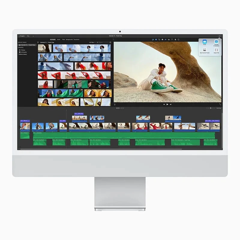 99新 Apple/苹果 iMac台式一体机大屏商用便携学生窄边无线
