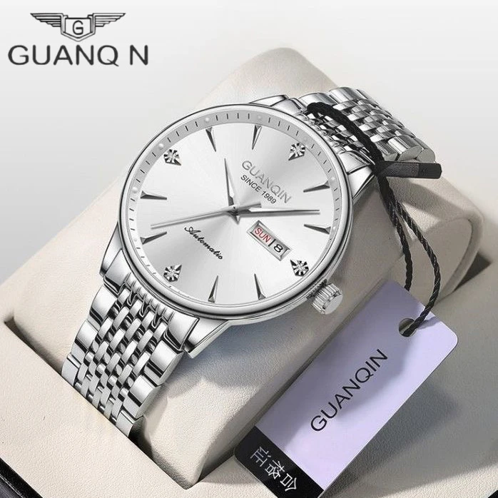 冠琴品牌正品手表男士 全自动机械表 商务休闲款男表夜光防水腕表