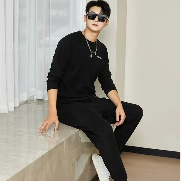 男女同款加绒防风休闲套装668