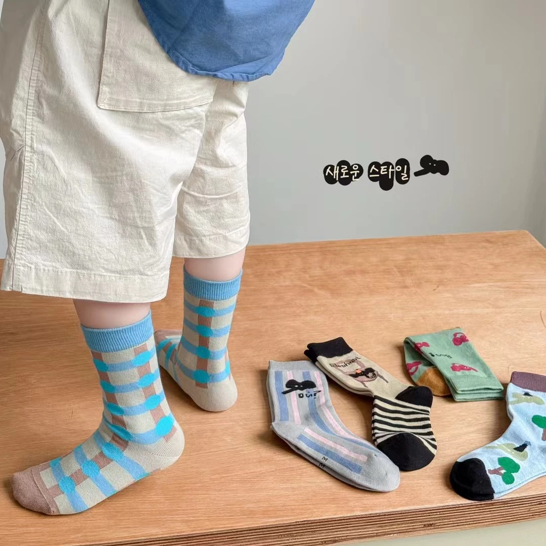 卡通【外贸高端】中高筒儿童袜