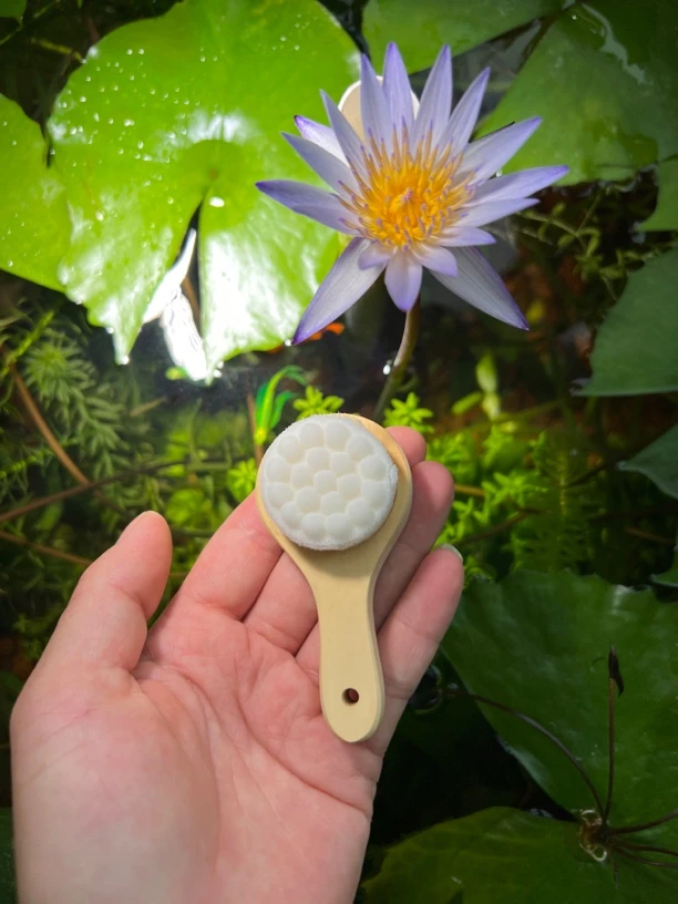 超密万毛玉竹雕刻文玩刷女学生可爱迷你菩提猫爪刷子锁匙挂车挂刷