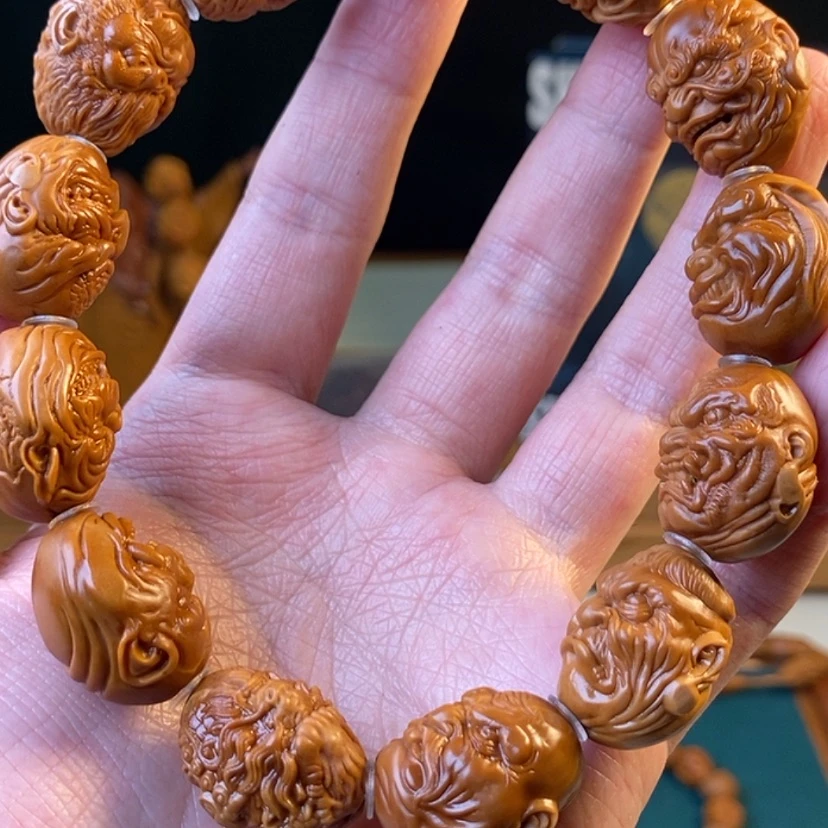 【闪购商品】橄榄核吊坠十二生肖恶僧