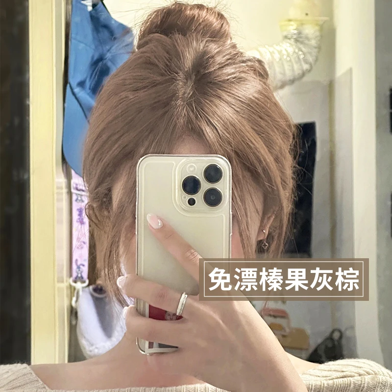 【买1送1】榛果灰棕染发膏2023新款显白流行色自己在家染发剂学生