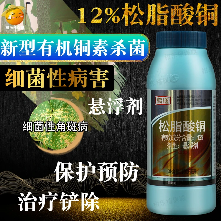 铜道 12%松脂酸铜果树流胶病细菌性角斑柑橘溃疡病杀菌农药1000ml