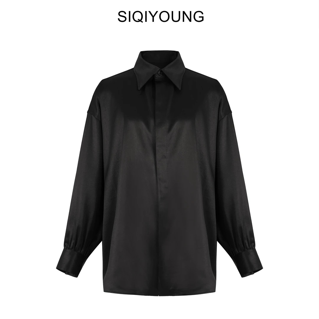 SIQIYOUNG【Maggie精选】花想容-香云纱衬衣