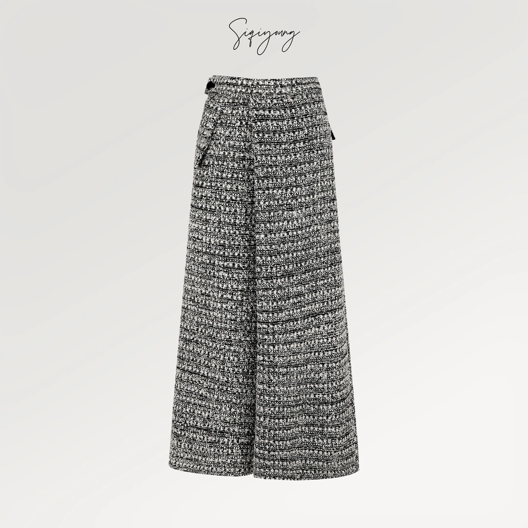 SIQIYOUNG 【Maggie精选】流浪诗人系列- 粗花呢裙裤