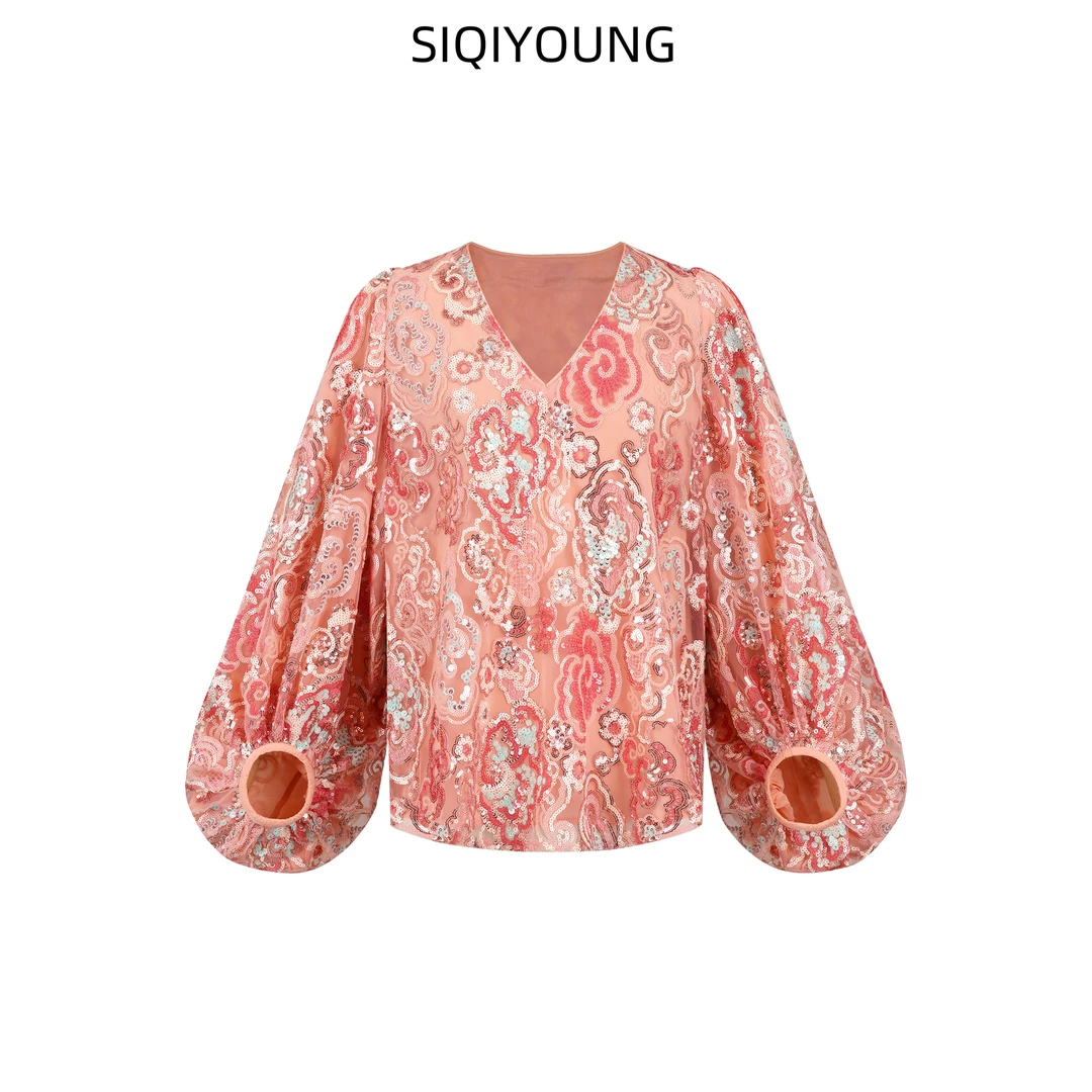 SIQIYOUNG【Maggie精选】七彩祥云高定系列复古洋装