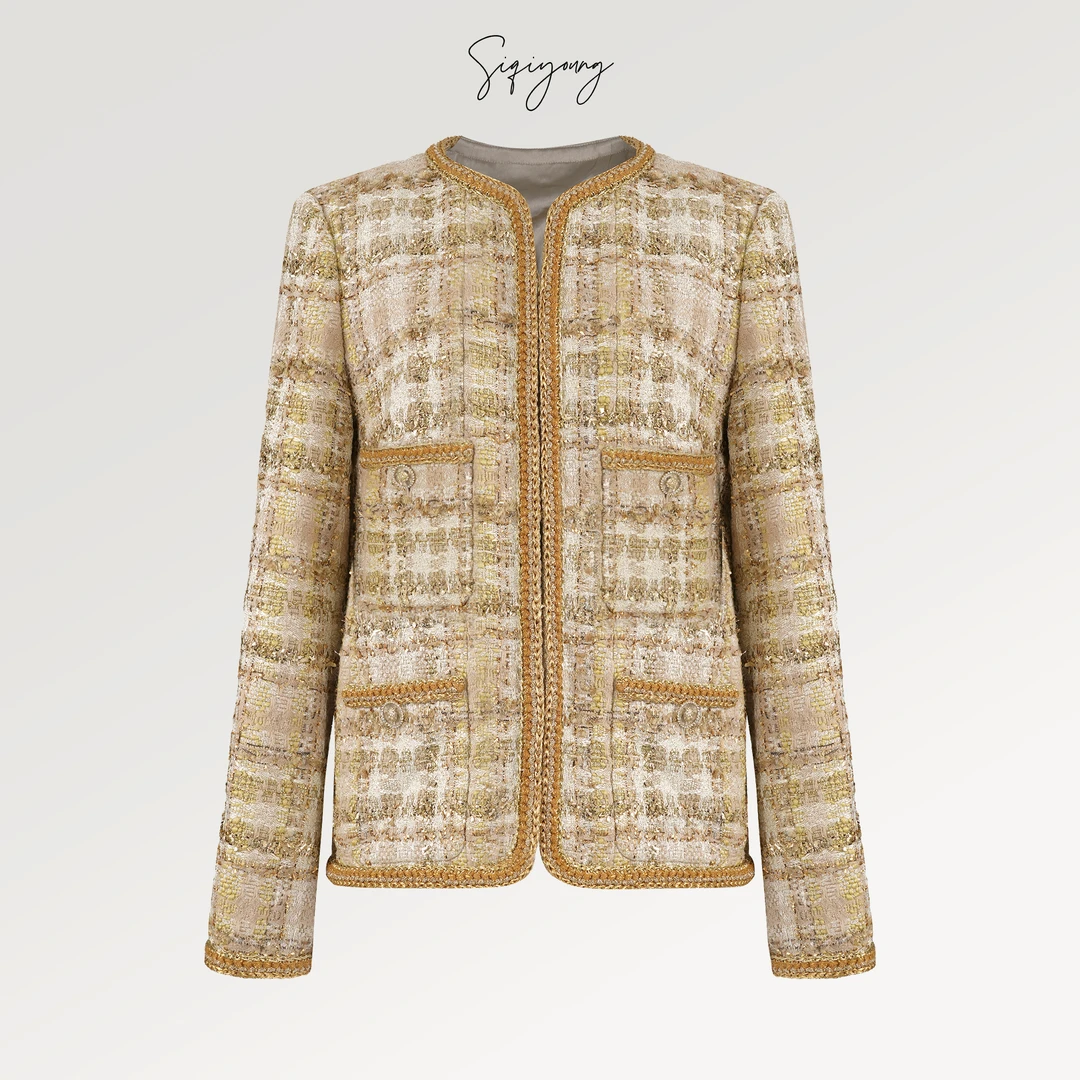 SIQIYOUNG【Maggie精选】埃及艳后-Jules Tournier粗花呢外套