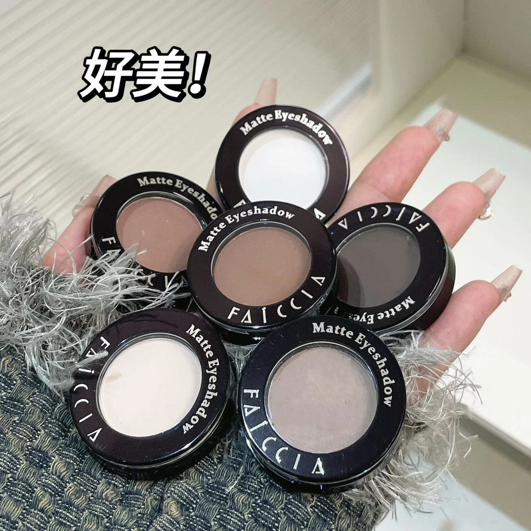 冷门伪素哑光高光单色奶茶一体眼影腮红紫去黄卧蚕面泪沟凹陷提亮