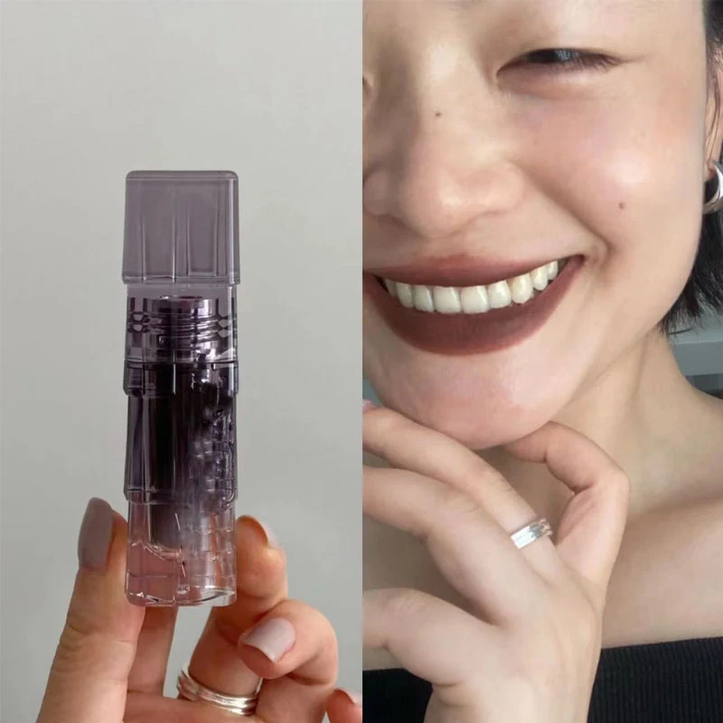 好好看！赛博朋克臆世界唇雾唇泥春泥哑光雾面口红杏仁奶咖色唇釉