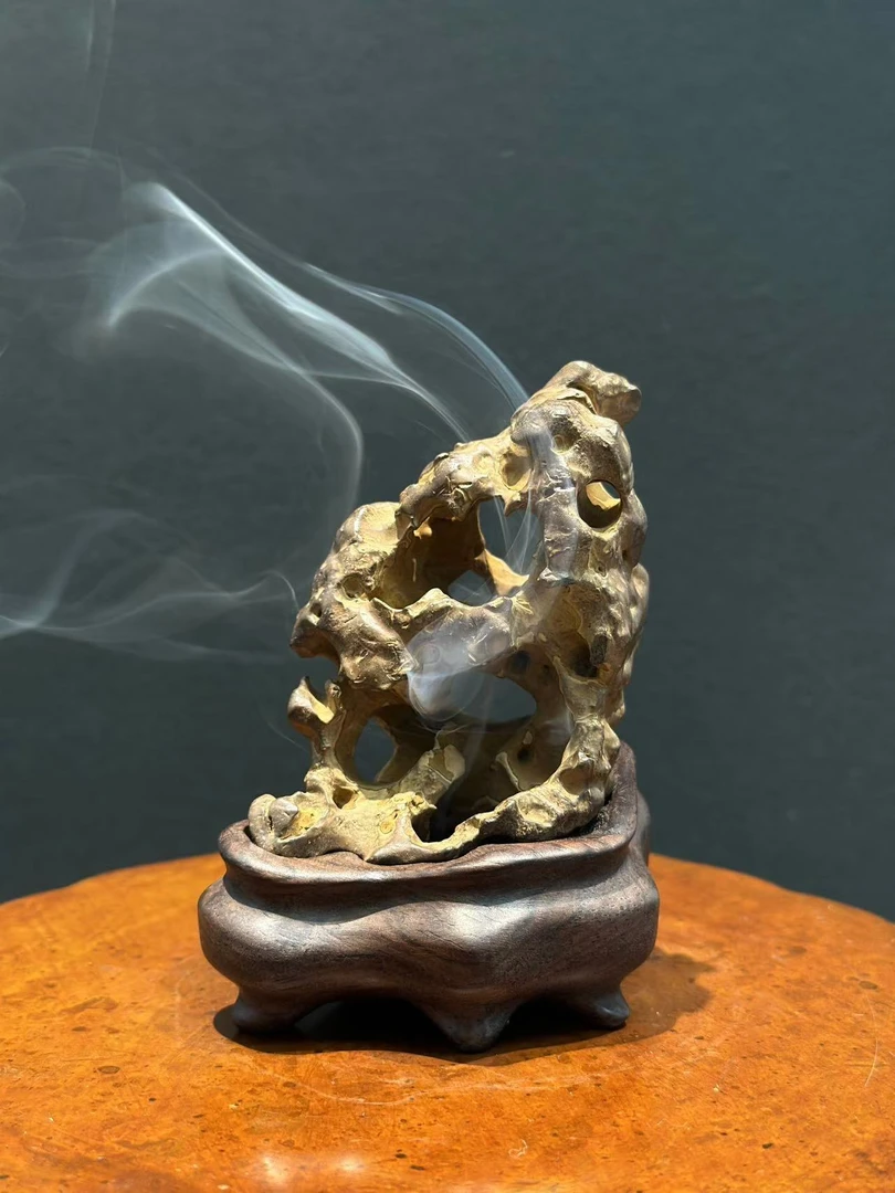 太湖水石 香炉摆件