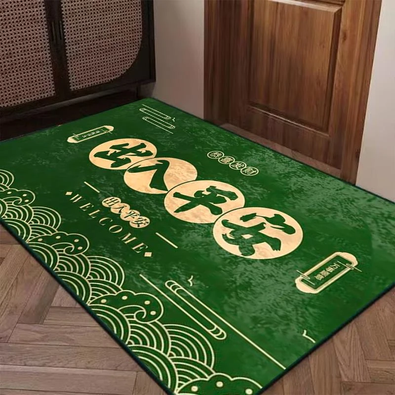 入户地垫绿色新款入户门口脚垫入户门口地垫卧室地垫门口防滑地垫