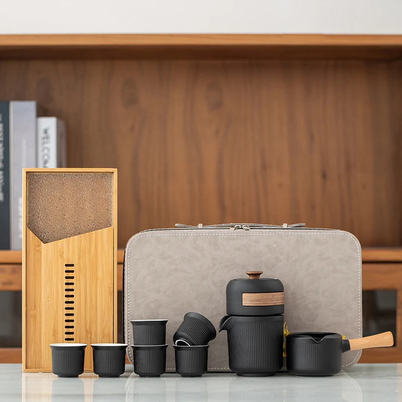 家用简约懒人半自动旋转出水茶具套装高端全套陶瓷功夫泡茶壶茶杯