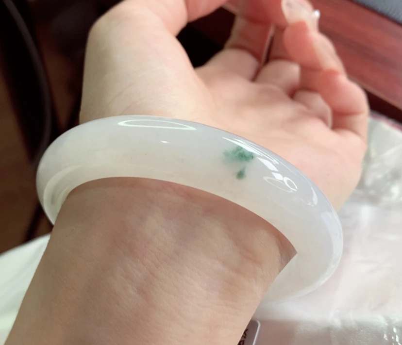 天然翡翠A货手镯58圈/533