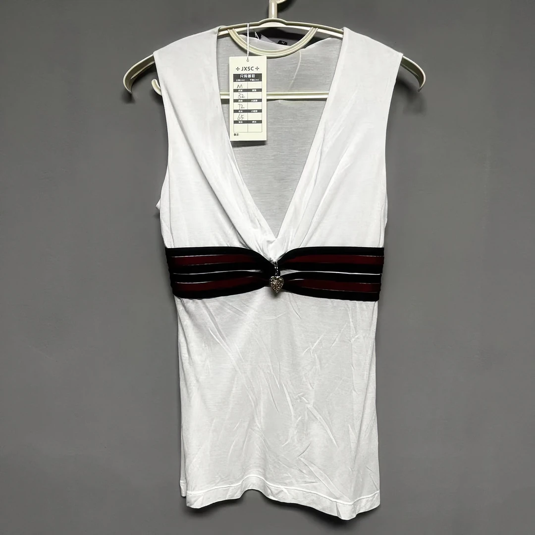 95新 GUCCI/古驰 女款休闲白色背心裙 m码 gkjm0024