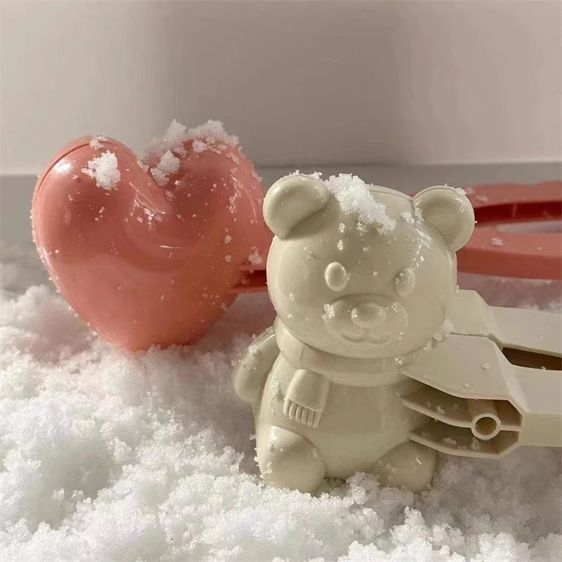 儿童玩具雪球夹子玩雪神器夹雪球工具鸭子爱心户外打雪仗夹雪套装
