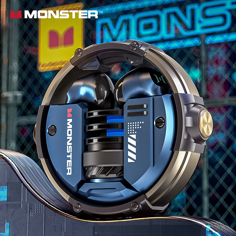 MONSTER/魔声2023新款真无线运动无延迟机械入耳游戏小米半入耳式