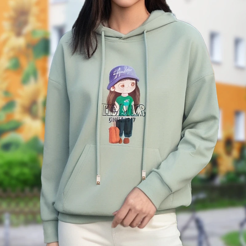 秋冬季男女连帽卫衣百搭潮流套头情侣装休闲时尚打底衫男女通用款