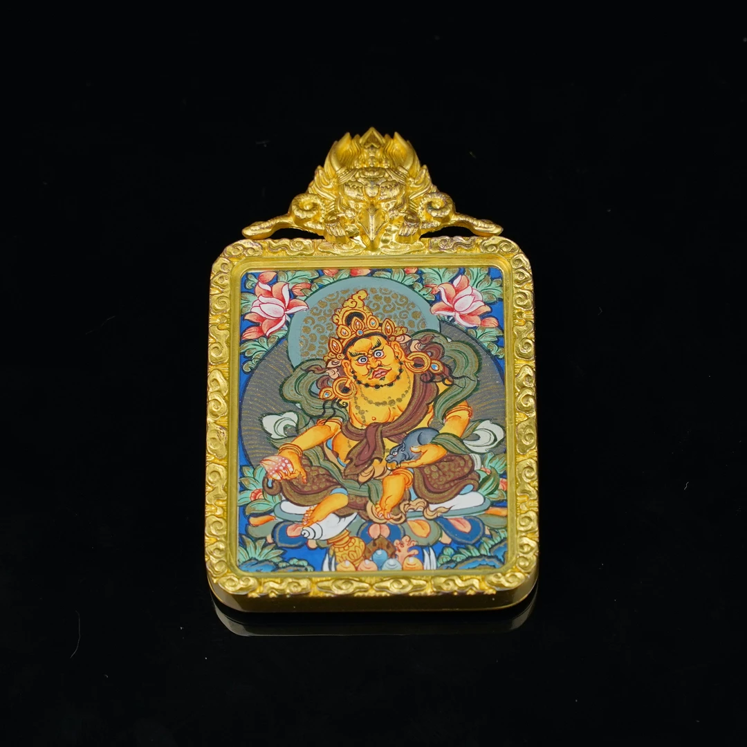 【18号】尼泊尔精唐方 4*5cm 带盒（手工绘制，细节均有不同）