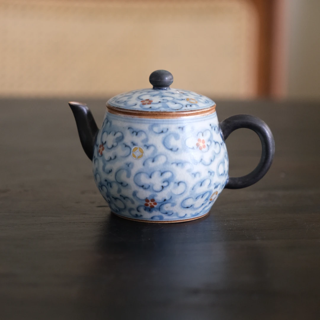 【云长】祥云铜钱文人壶