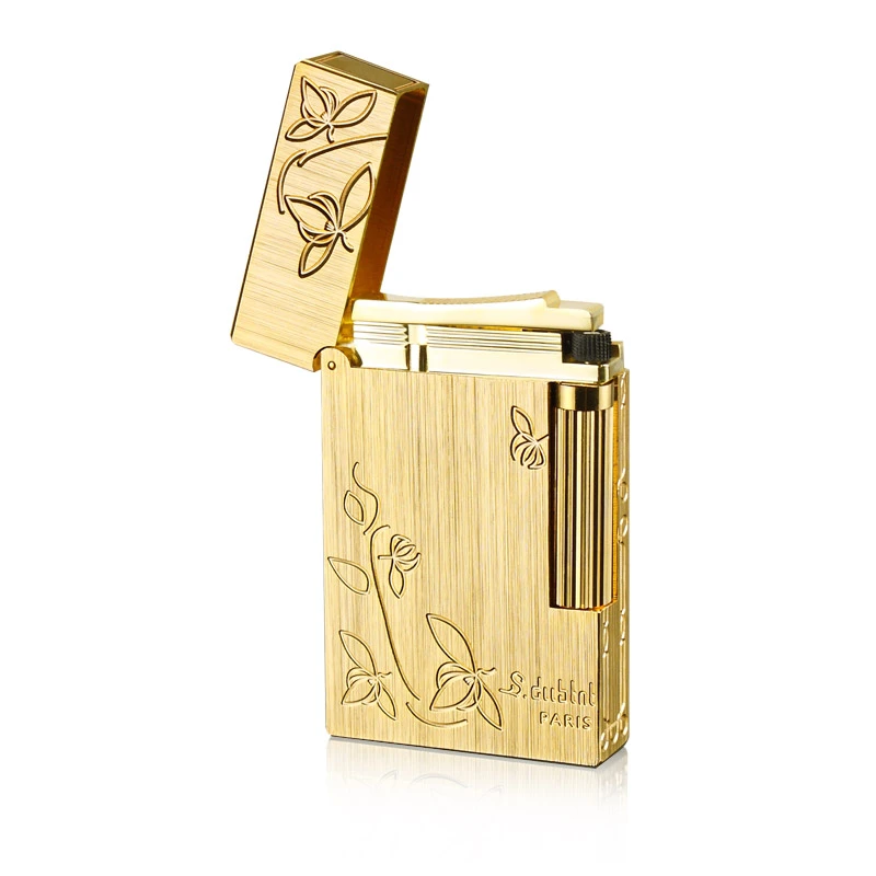 法国都柏特朗声打火机【幸运雕花】高档收藏礼品男士手工创意打火机