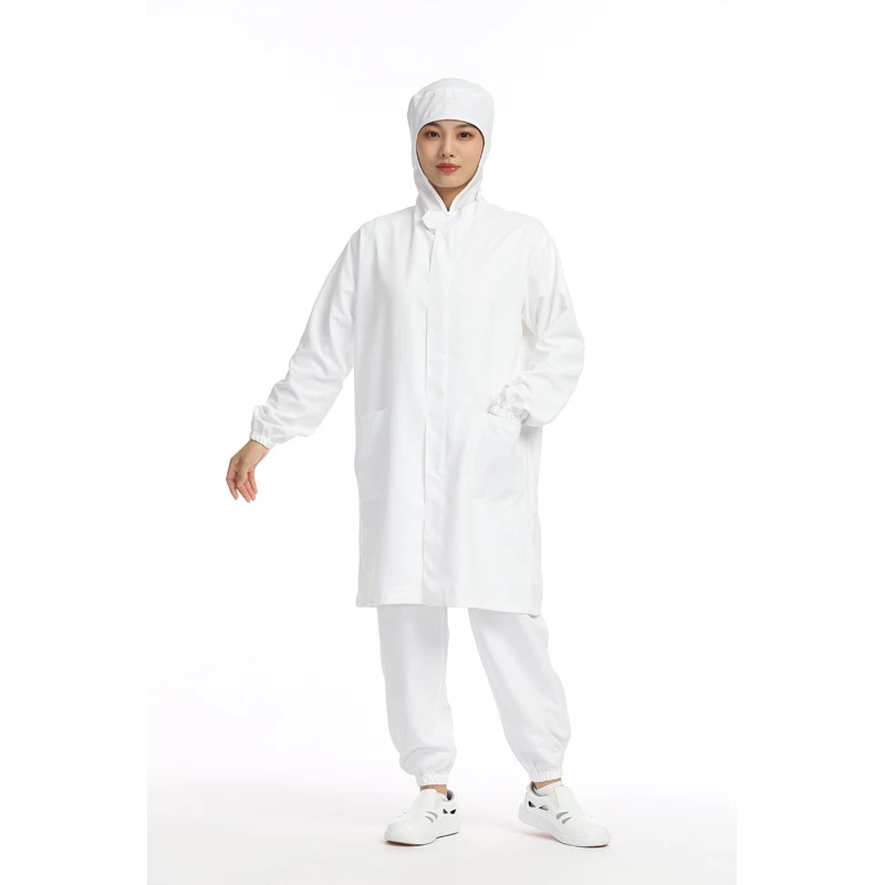 包装车间食品厂参观服长袖连帽男女通用工厂防护工作抗菌食品服